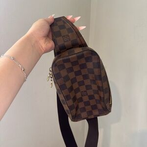 Louis Vuitton Brown Checkered Belt Bag